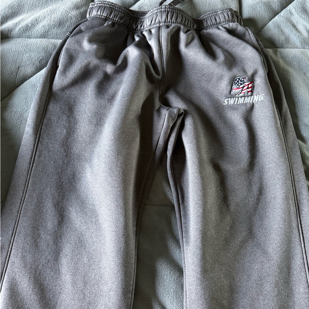 Under Armour Gray Track Pants Relaxed Fit Joggers
